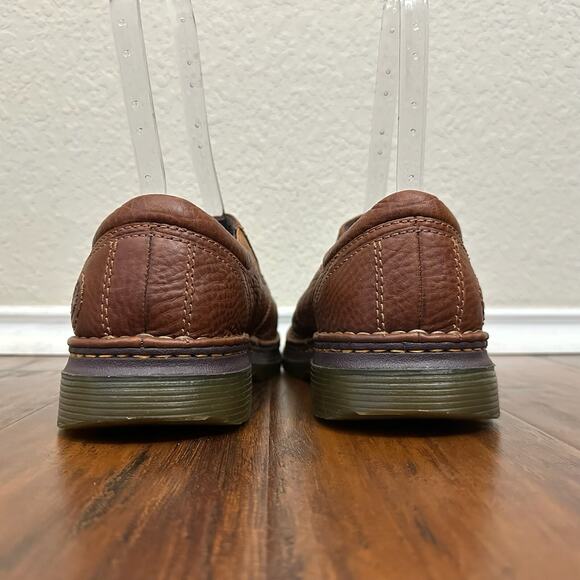 DR. MARTENS Tevin Loafers Cognac Pebbled Leather Slip On Preppy